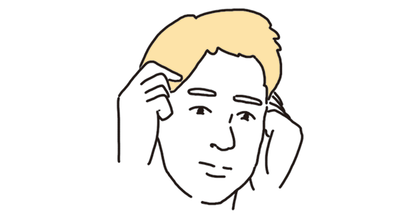 ツボではないが、疲労を感じやすいこめかみ周辺。両手の指の腹でグリグリ優しく刺激を。脳の神経運動を活発にする。
