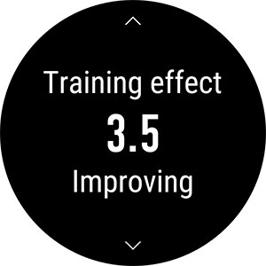 トレーニングが終わると5段階で評価してくれる。3.0以上は体力が増強される効果的なトレーニングと考えられる。5.0はやりすぎ。