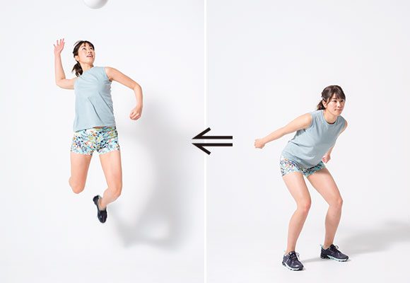 バレーボールアタック