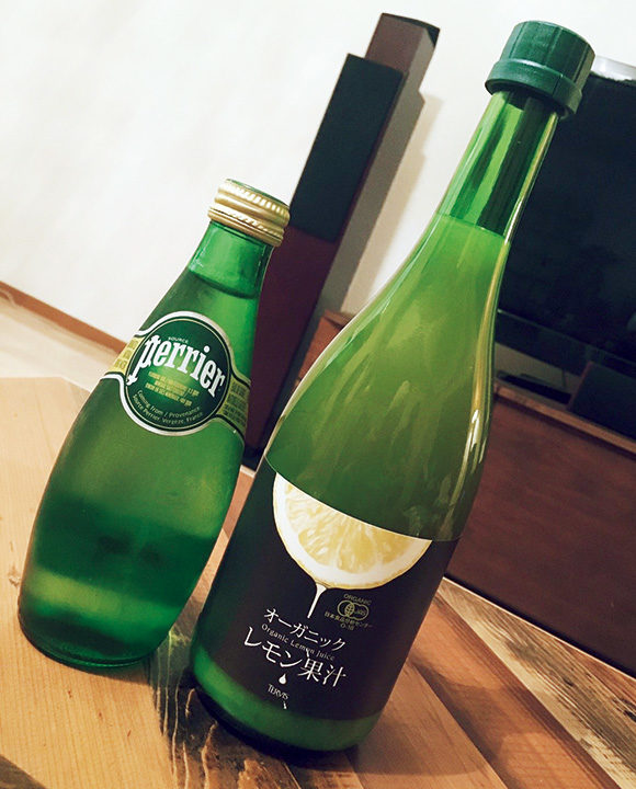 炭酸水&レモン果汁